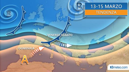 Tra venerdì e weekend incognita piogge