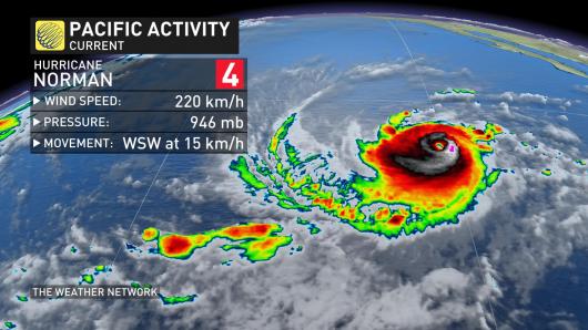 Uragano Norman verso le Hawaii ma non le colpirà
