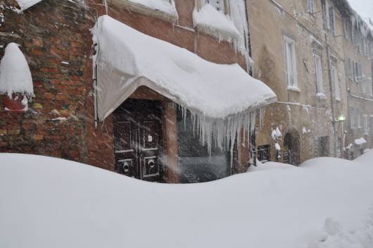 Urbino Febbraio 2012 record di neve