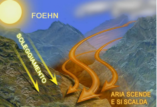 Venti di Foehn al Nord-Ovest