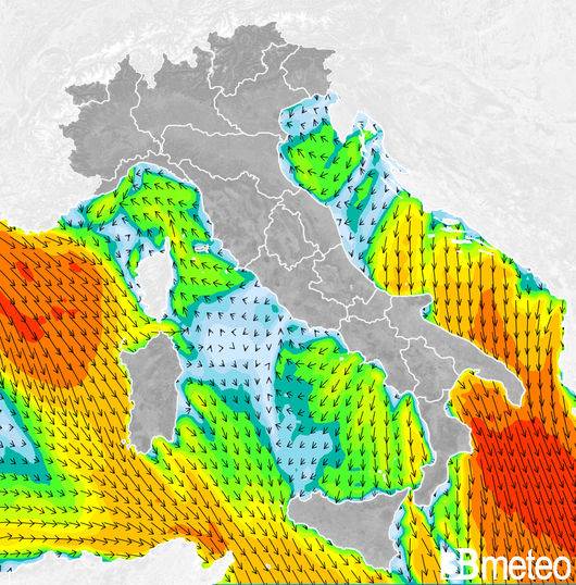 Venti domani Lunedì 22 Gennaio