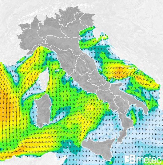 Venti previsti per martedì pomeriggio