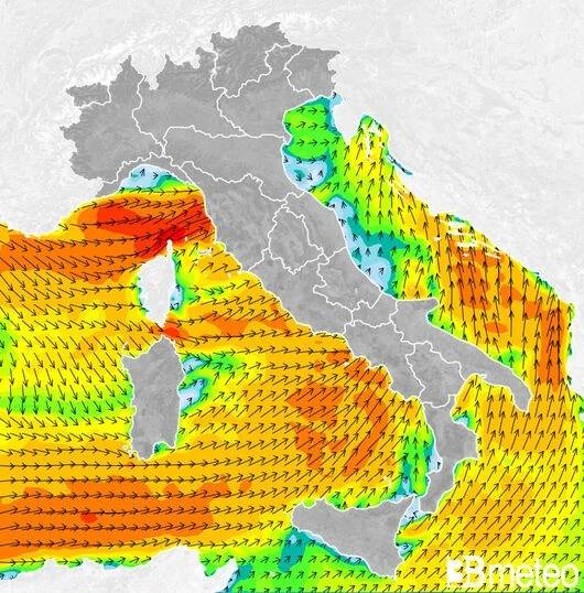 Vento lunedì 9