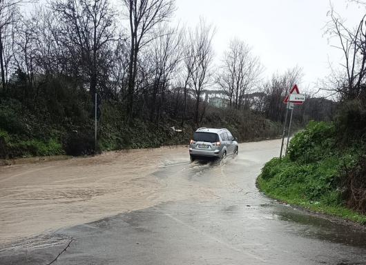 Via Polense allagata (Fonte immagine Roma Today)