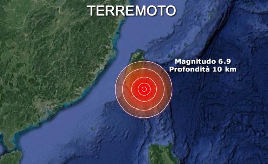 Violento terremoto a Taiwan