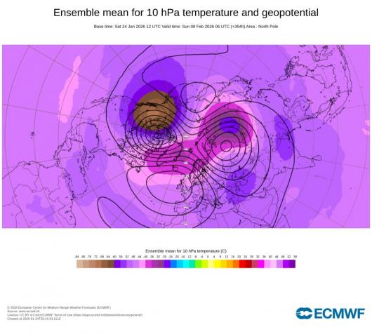 vortice polare in bilobazione a febbraio?