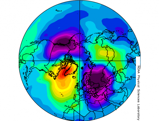 vortice polare stratosferico, fine dicembre 1984