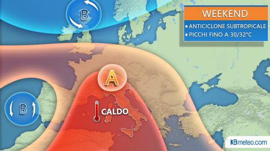 Weekend estivo con sole e caldo su tutta l'Italia
