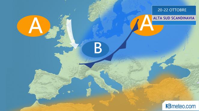 20-22 Ottobre: vortice freddo in Europa 