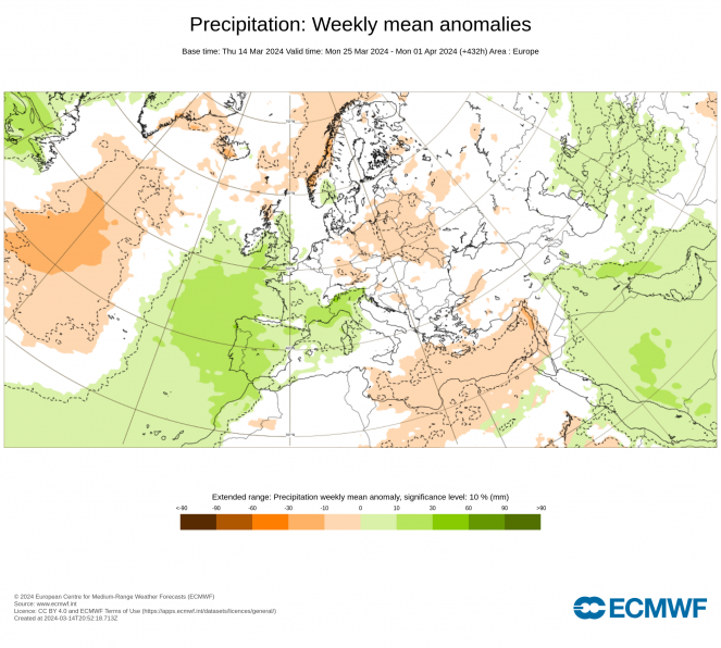 25-1 aprile: anomalie precipitazioni 