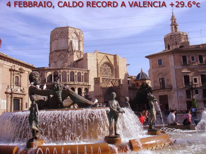 4 febbraio 2020, Caldo record a Valencia, raggiunti +29.6°C