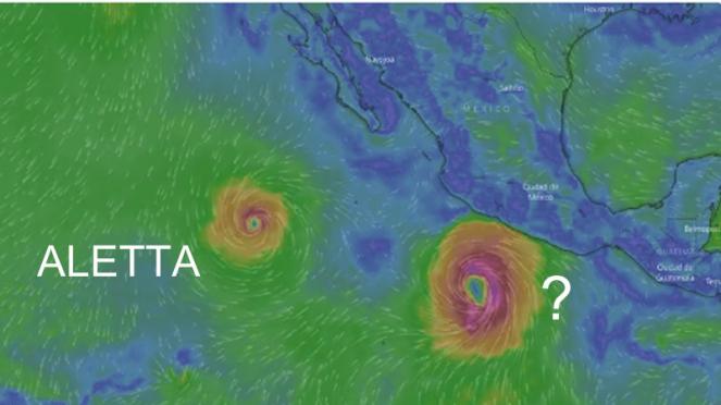 Aletta, la prima tempesta tropicale sul Pacifico orientale del 2018