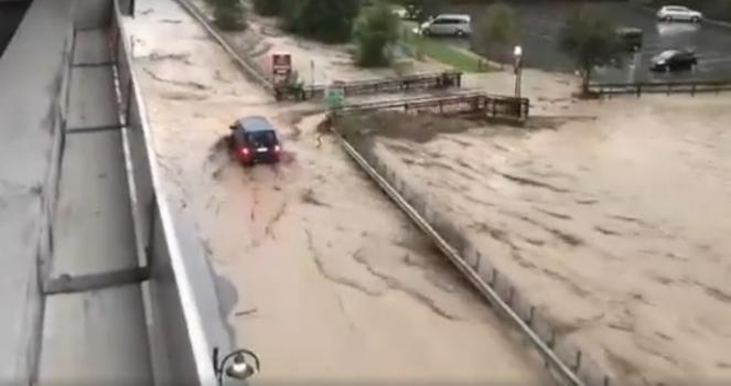 Alluvione lampo a Saalbach, in Austria