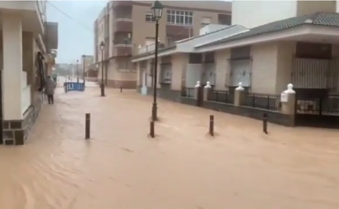 Alluvione nella Murcia, Spagna del Sud