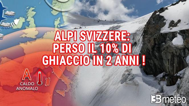 Cronaca Alpi, ghiacciai svizzeri: dal 2022 perso tanto ghiaccio quanto in 30 anni, dal 1960 al 1990!