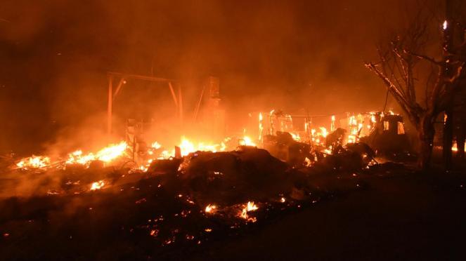 Alto il rischio incendi negli USA occidentali (credit: weather.com)