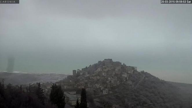 Ancora grigio e piovoso sul Messinese, qui Caronia