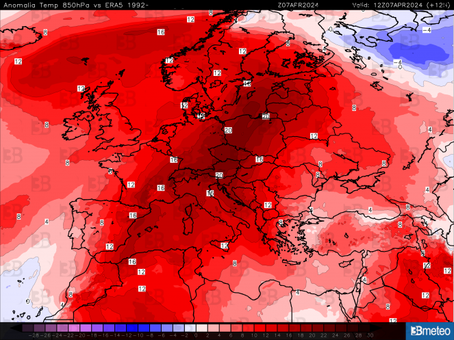 Cronaca meteo - Caldo anomalo su mezza Europa, frantumati decine di record mensili e storici