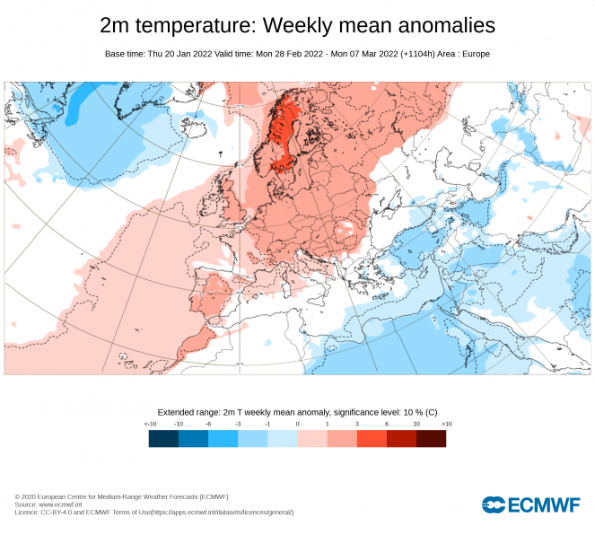 anomalie temperature ecmwf