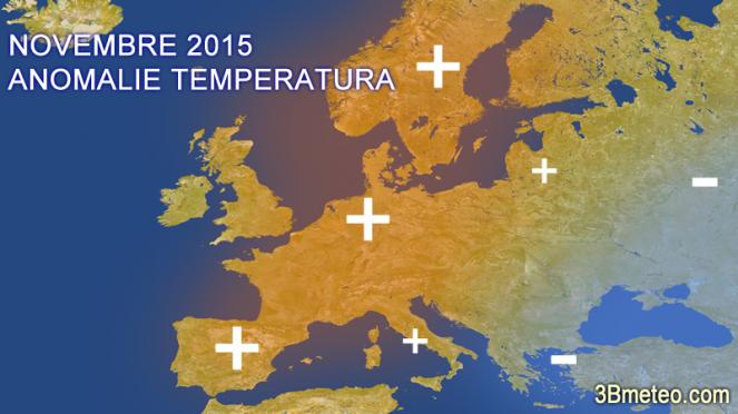 anomalie temperature novembre 2015