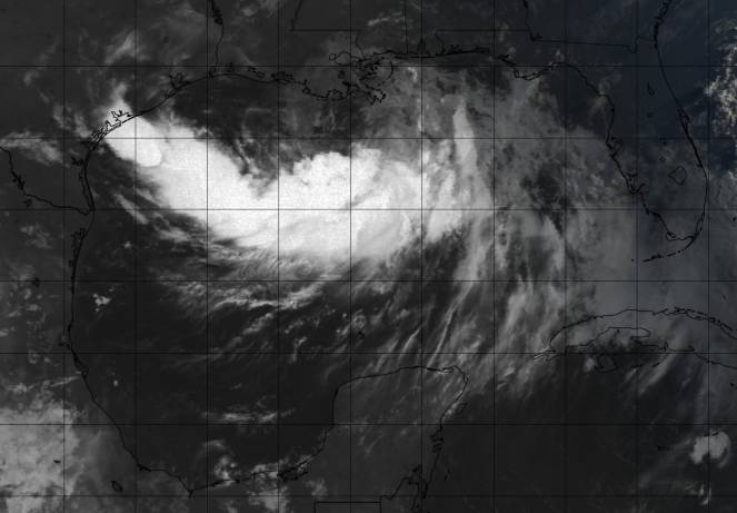 Barry vista dal satellite (Immagine di tropicaltidbits.com)
