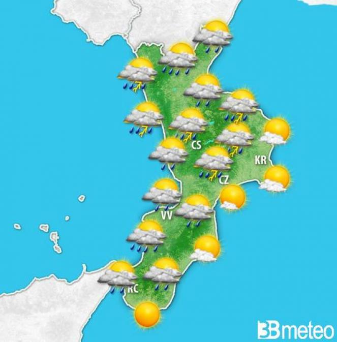 break estivo in Calabria, arrivano i temporali