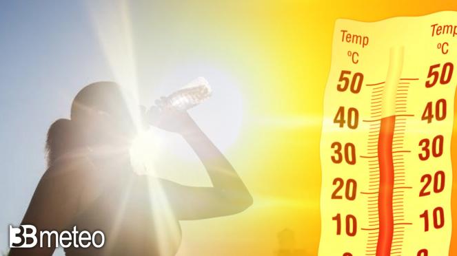 Meteo Lazio: caldo africano, apice venerdì con 40°C, lieve smorzamento nel weekend