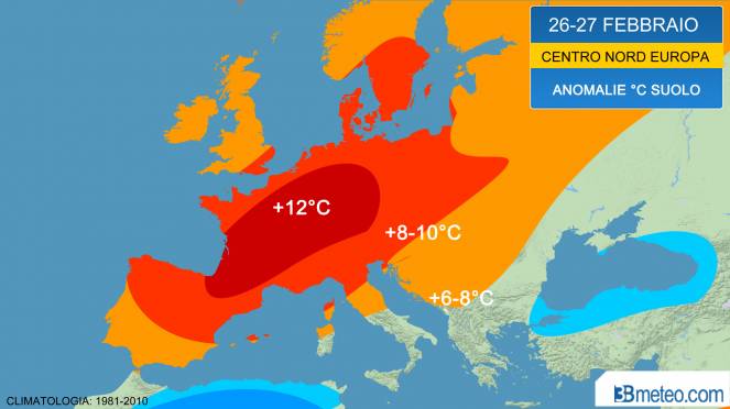 caldo record in Europa