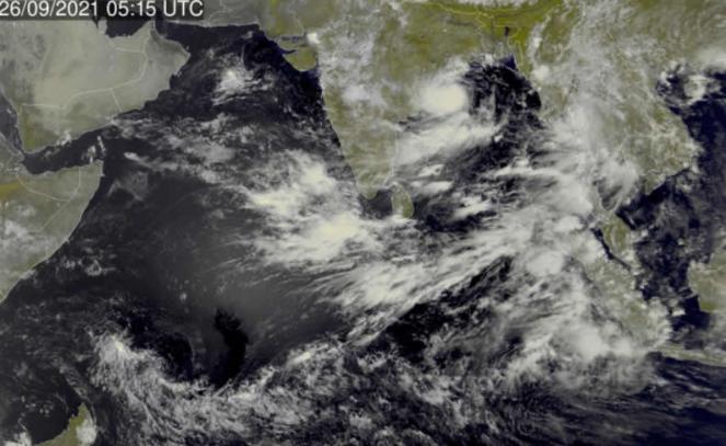 ciclone Gulab sull'Oceano Indiano