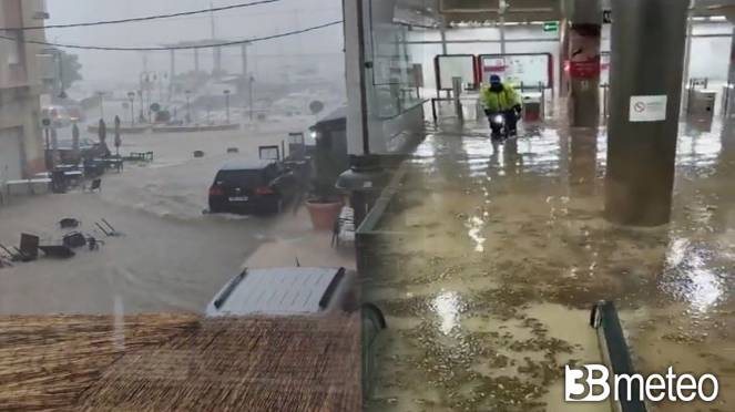 Cronaca meteo - Il ciclone Jan si avvicina a Portogallo, Spagna e Francia. Piogge torrenziali e alluvioni lampo. Video