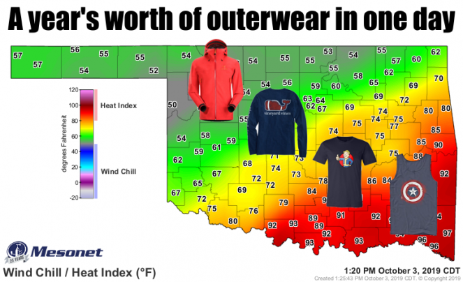 Clima estremo in Oklahoma, dall'inverno all'estate ai due capi dello Stato