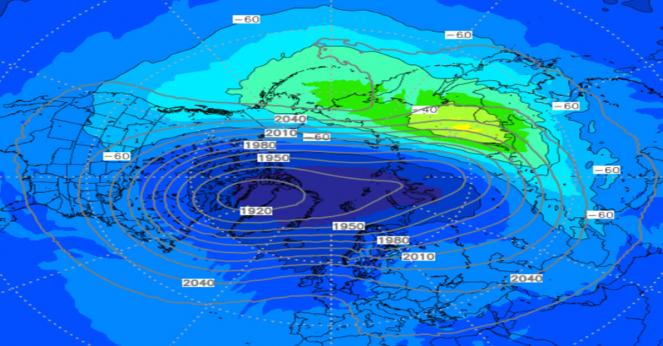 Meteo. Vortice Polare, commento al modello Ecmwf tra dicembre e gennaio