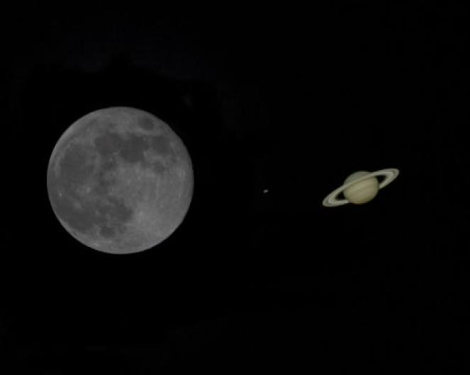 Congiunzione Luna-Saturno 