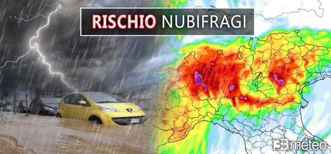 &#9888;&#65039; Nord sotto forti piogge e nubifragi, rischio allagamenti, esondazioni e criticitÃ 