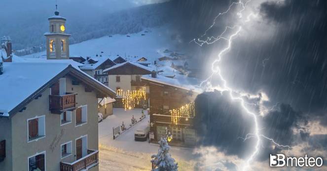 Cronaca meteo, maltempo sull'Italia con rovesci, temporali e neve