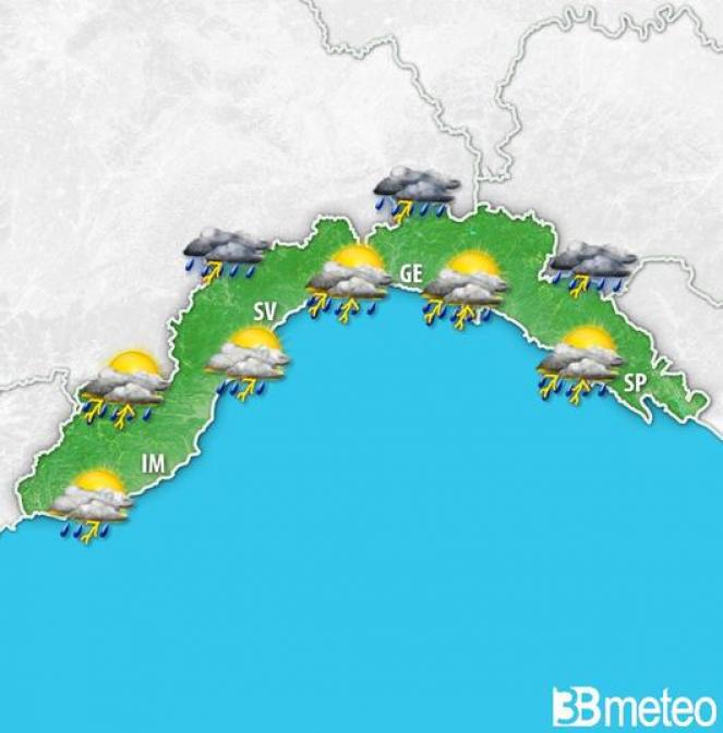 Domenica molto instabile in Liguria