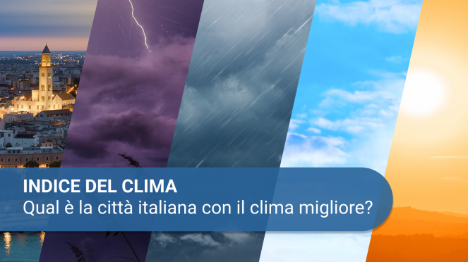 Indice del clima 2024: Bari in testa per il bel tempo, in coda Belluno e Pianura Padana