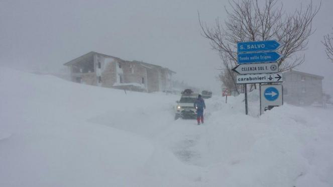 Emergenza neve in Abruzzo (fonte ANSA)
