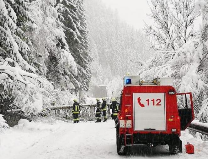 Emergenza neve in Alto Adige (fonte foto Ansa)