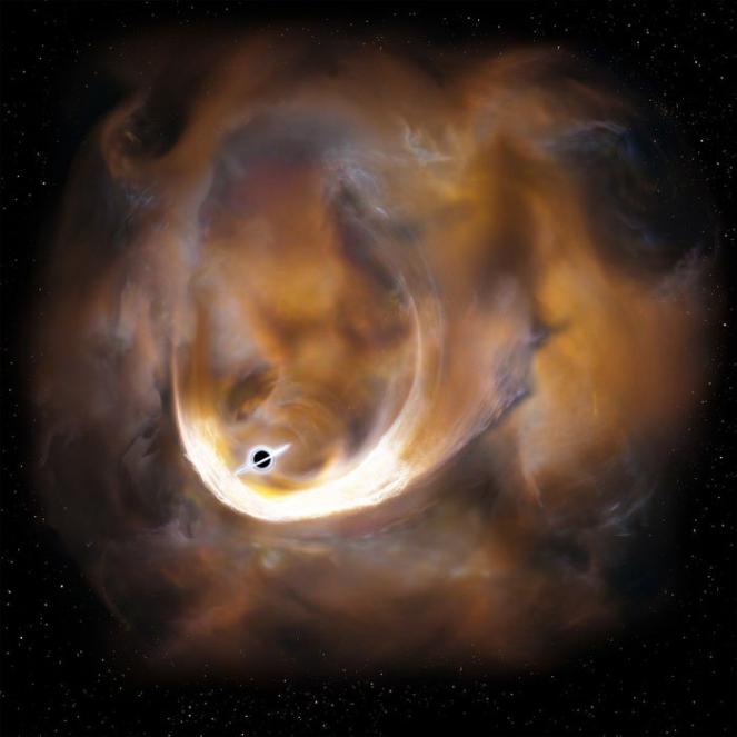 Enorme buco nero (100mila volte la massa del Sole) scoperto vicino al centro della Via Lattea 