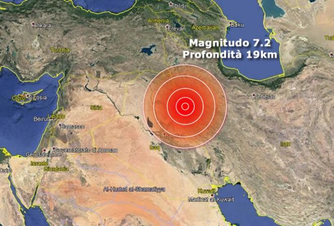 Devastante Terremoto Di Magnitudo 7 2 Sul Confine Iran Iraq Oltre 500