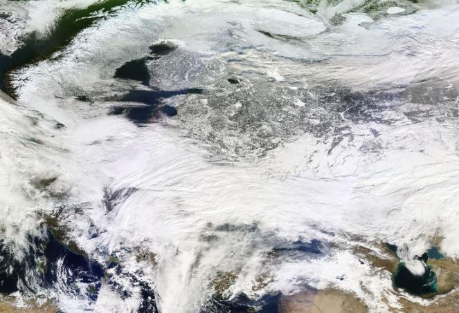 Europa orientale e nord orientale al gelo e sotto la neve