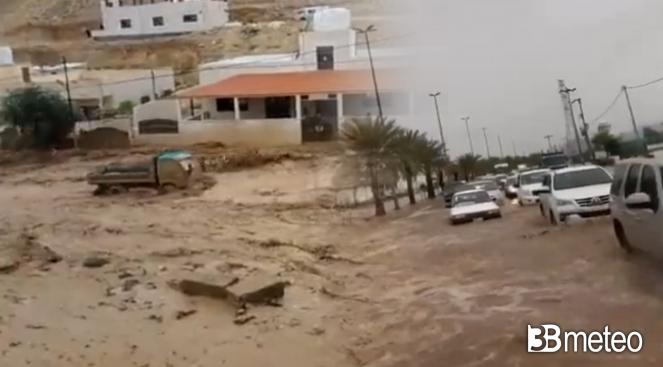 Forte maltempo in Medio Oriente, alluvioni lampo e grandine