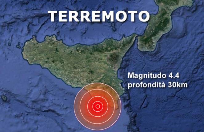 Forte scossa di terremoto avvertita in tutta la Sicilia, Magnitudo 4.4