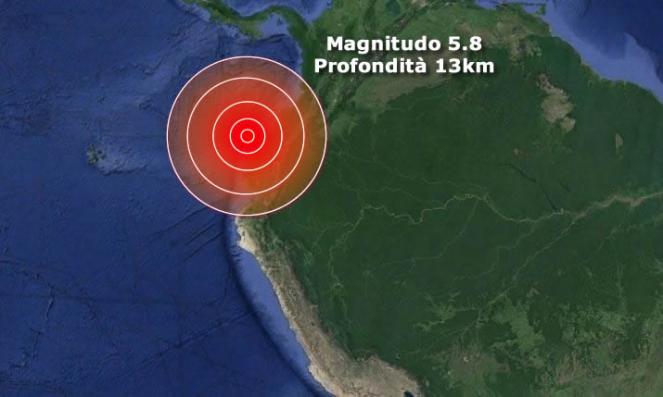 Forte terremoto in Ecuador