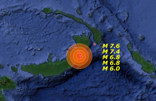 Forte Terremoto Nuova Guinea, pochi danni e piccolo Tsunami