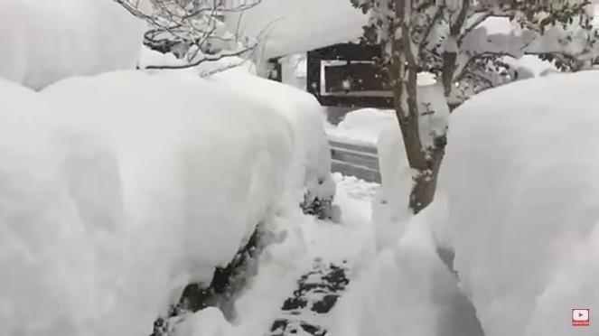 Gelo e neve record in Giappone