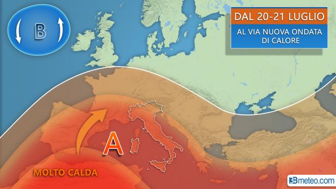 Gran caldo in arrivo in Europa e sull'Italia le punte attese per la prima metà della nuova settimana