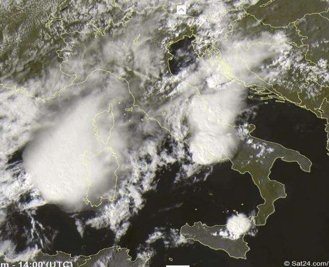 Grossi temporali ancora in arrivo dal settore delle Baleari