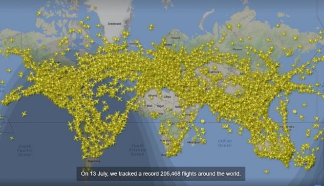 Il 13 luglio oltre 200 mila voli in tutto il mondo